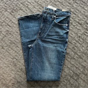 Madewell classic straight jeans size 27T